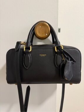 Coach Bowery mini bag in black leather